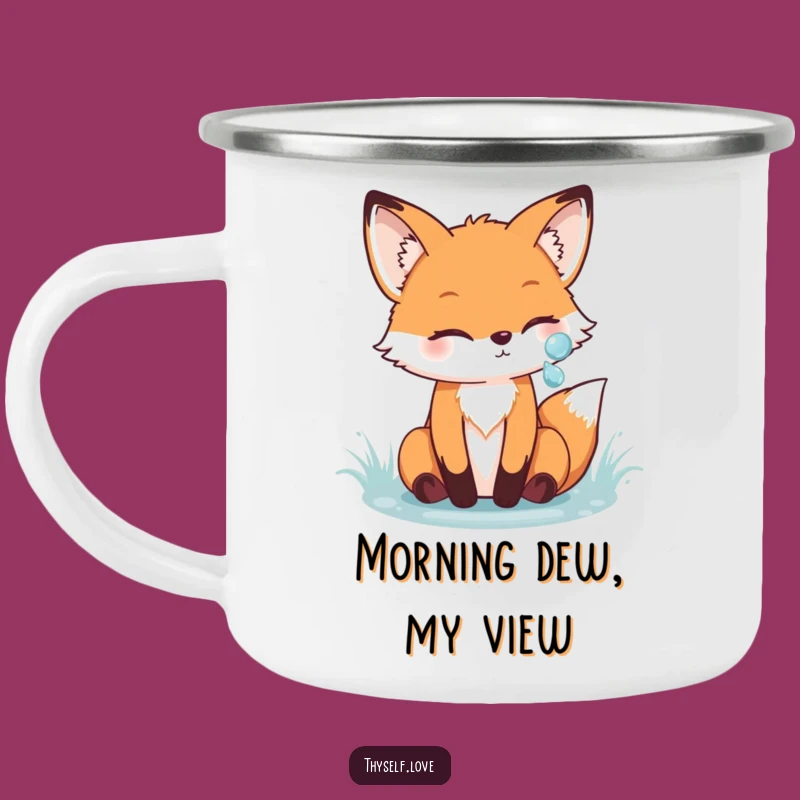 Funny Fox Camp Mug: Durable & Whimsical Companion for Outdoor Adventures
