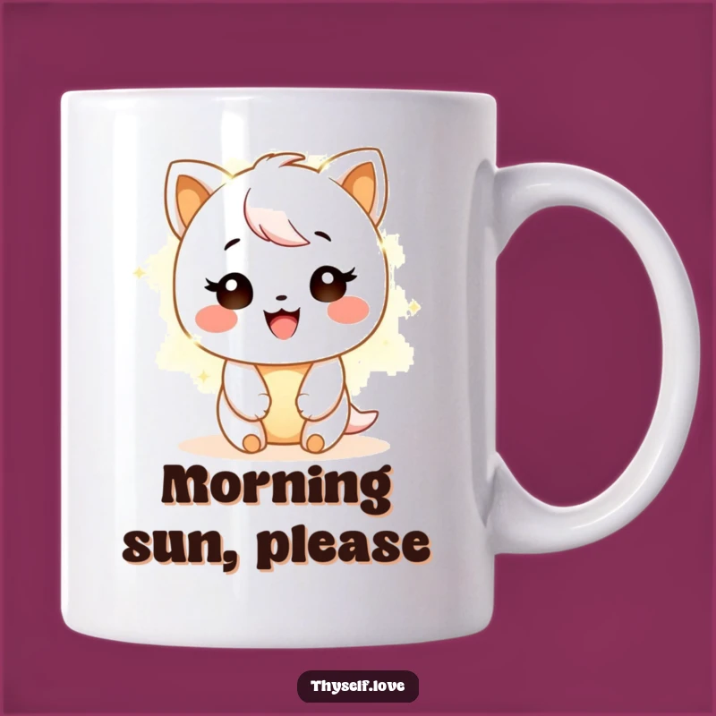 Funny Happy Character Mug: Warm Glow Gift for Inner Light
