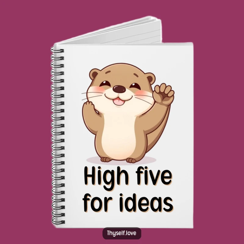 Funny Otter High Five Notebook: Journal Your Successes with Playful Charm