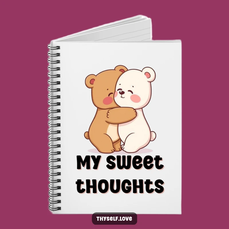 Funny Bear Hug Notebook: Jot Down Your Thoughts with this Warm Bear